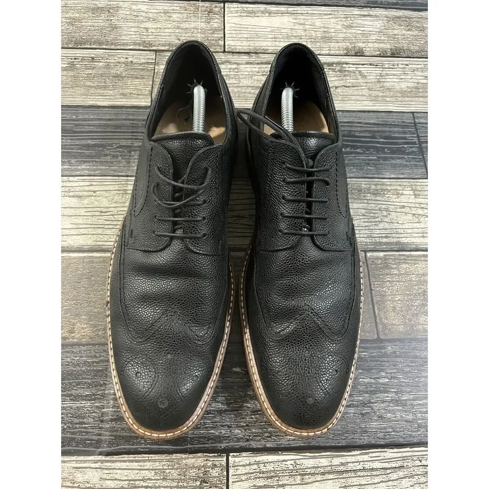 ECCO Black Leather Wingtip Oxford‎ Dress Shoes Men Size 11/11.5